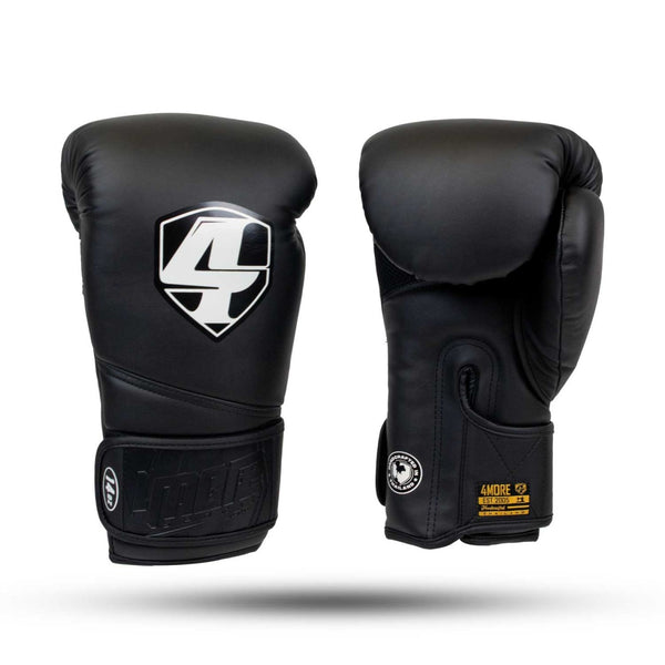 4MORE BOXING GLOVES SEMI-LEATHER MODEL TK ROGUE BLACK