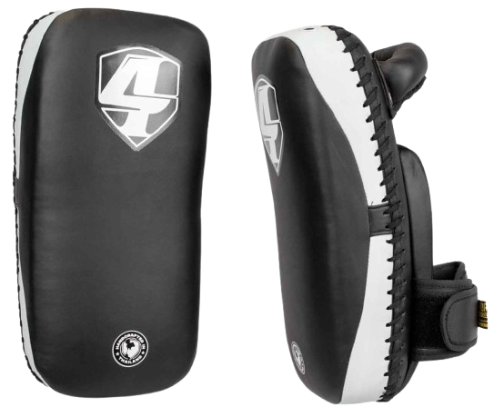 4MORE KICK PADS MICROFIBER BLACK WHITE