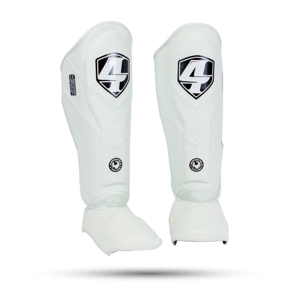 4MORE SHIN GUARDS SEMI-LEATHER HAVOC WHITE